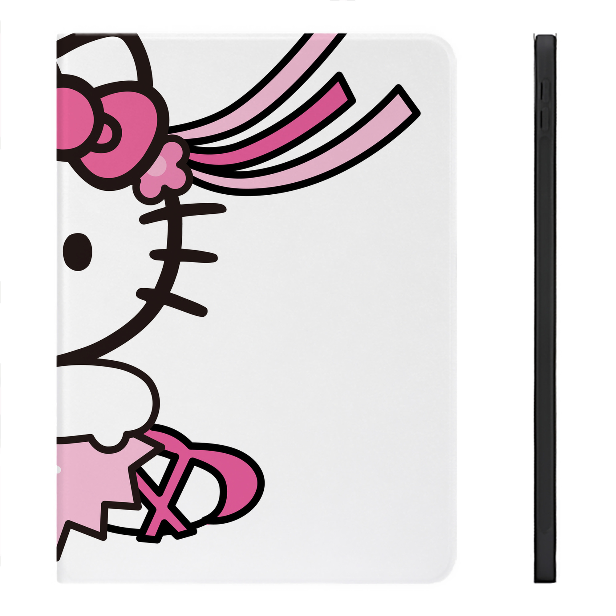 （画像用） Hello Kitty ハローキティ IPadケース ペンホルダー付き ブックスタイルデザイン